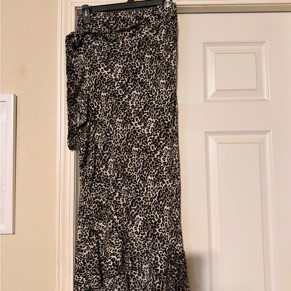Leopard Print Women's Skirt